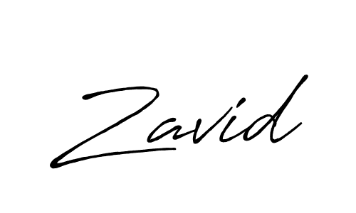 Also we have Zavid name is the best signature style. Create professional handwritten signature collection using Antro_Vectra_Bolder autograph style. Zavid signature style 7 images and pictures png