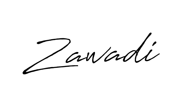 Design your own signature with our free online signature maker. With this signature software, you can create a handwritten (Antro_Vectra_Bolder) signature for name Zawadi. Zawadi signature style 7 images and pictures png
