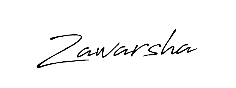 Make a beautiful signature design for name Zawarsha. With this signature (Antro_Vectra_Bolder) style, you can create a handwritten signature for free. Zawarsha signature style 7 images and pictures png