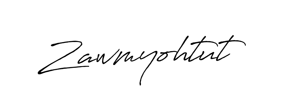 How to Draw Zawmyohtut signature style? Antro_Vectra_Bolder is a latest design signature styles for name Zawmyohtut. Zawmyohtut signature style 7 images and pictures png