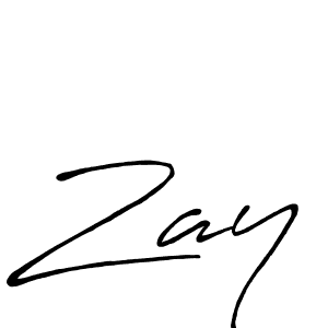 Also You can easily find your signature by using the search form. We will create Zay name handwritten signature images for you free of cost using Antro_Vectra_Bolder sign style. Zay signature style 7 images and pictures png