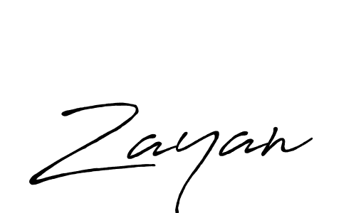 How to make Zayan signature? Antro_Vectra_Bolder is a professional autograph style. Create handwritten signature for Zayan name. Zayan signature style 7 images and pictures png