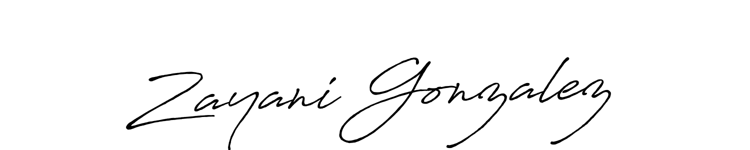 Similarly Antro_Vectra_Bolder is the best handwritten signature design. Signature creator online .You can use it as an online autograph creator for name Zayani Gonzalez. Zayani Gonzalez signature style 7 images and pictures png
