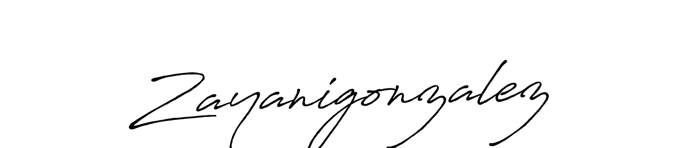 Make a beautiful signature design for name Zayanigonzalez. Use this online signature maker to create a handwritten signature for free. Zayanigonzalez signature style 7 images and pictures png