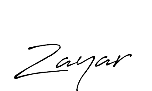 How to make Zayar name signature. Use Antro_Vectra_Bolder style for creating short signs online. This is the latest handwritten sign. Zayar signature style 7 images and pictures png