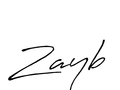 Create a beautiful signature design for name Zayb. With this signature (Antro_Vectra_Bolder) fonts, you can make a handwritten signature for free. Zayb signature style 7 images and pictures png