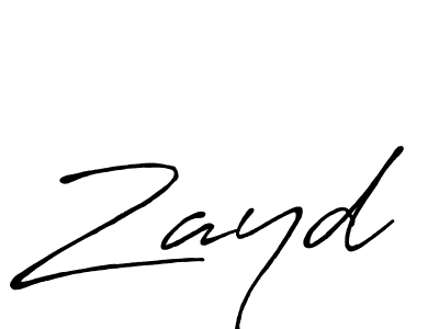 Create a beautiful signature design for name Zayd. With this signature (Antro_Vectra_Bolder) fonts, you can make a handwritten signature for free. Zayd signature style 7 images and pictures png