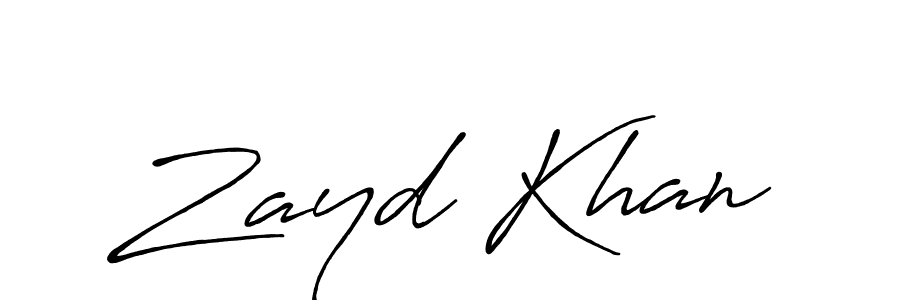 Also we have Zayd Khan name is the best signature style. Create professional handwritten signature collection using Antro_Vectra_Bolder autograph style. Zayd Khan signature style 7 images and pictures png