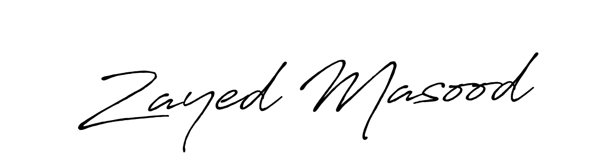 if you are searching for the best signature style for your name Zayed Masood. so please give up your signature search. here we have designed multiple signature styles  using Antro_Vectra_Bolder. Zayed Masood signature style 7 images and pictures png