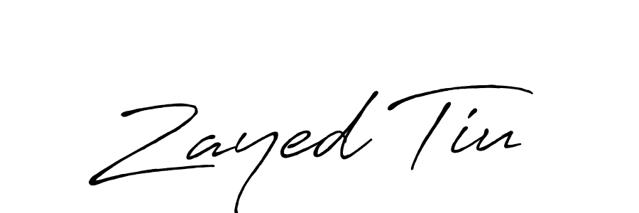 Make a beautiful signature design for name Zayed Tiu. Use this online signature maker to create a handwritten signature for free. Zayed Tiu signature style 7 images and pictures png