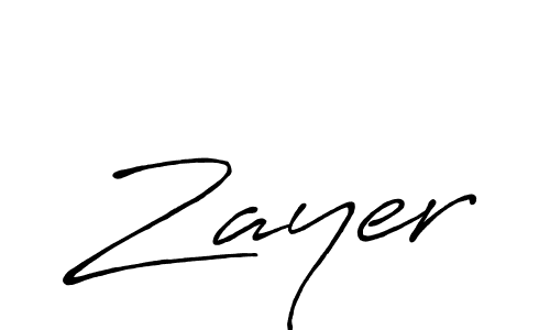 Design your own signature with our free online signature maker. With this signature software, you can create a handwritten (Antro_Vectra_Bolder) signature for name Zayer. Zayer signature style 7 images and pictures png