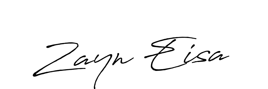 Design your own signature with our free online signature maker. With this signature software, you can create a handwritten (Antro_Vectra_Bolder) signature for name Zayn Eisa. Zayn Eisa signature style 7 images and pictures png