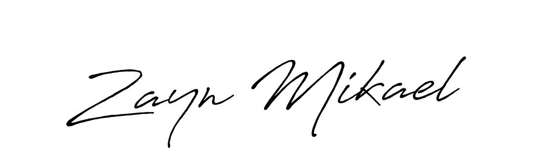 You should practise on your own different ways (Antro_Vectra_Bolder) to write your name (Zayn Mikael) in signature. don't let someone else do it for you. Zayn Mikael signature style 7 images and pictures png