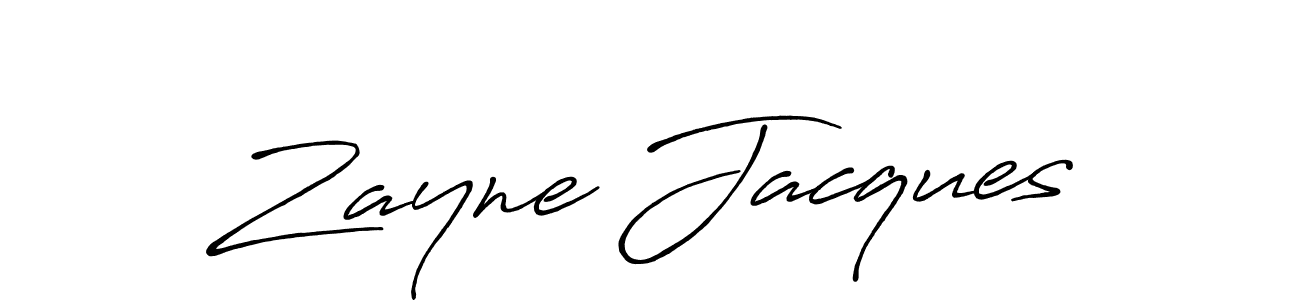 Create a beautiful signature design for name Zayne Jacques. With this signature (Antro_Vectra_Bolder) fonts, you can make a handwritten signature for free. Zayne Jacques signature style 7 images and pictures png