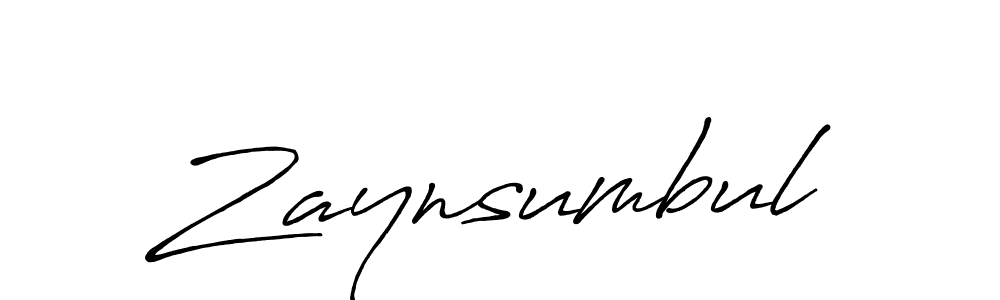 Zaynsumbul stylish signature style. Best Handwritten Sign (Antro_Vectra_Bolder) for my name. Handwritten Signature Collection Ideas for my name Zaynsumbul. Zaynsumbul signature style 7 images and pictures png