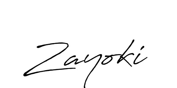 Design your own signature with our free online signature maker. With this signature software, you can create a handwritten (Antro_Vectra_Bolder) signature for name Zayoki. Zayoki signature style 7 images and pictures png