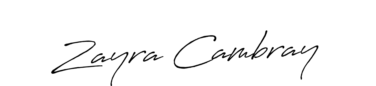 Antro_Vectra_Bolder is a professional signature style that is perfect for those who want to add a touch of class to their signature. It is also a great choice for those who want to make their signature more unique. Get Zayra Cambray name to fancy signature for free. Zayra Cambray signature style 7 images and pictures png