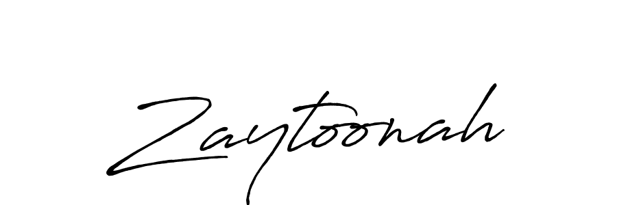 Design your own signature with our free online signature maker. With this signature software, you can create a handwritten (Antro_Vectra_Bolder) signature for name Zaytoonah. Zaytoonah signature style 7 images and pictures png