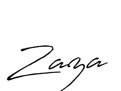 Also You can easily find your signature by using the search form. We will create Zaza name handwritten signature images for you free of cost using Antro_Vectra_Bolder sign style. Zaza signature style 7 images and pictures png