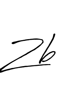 Design your own signature with our free online signature maker. With this signature software, you can create a handwritten (Antro_Vectra_Bolder) signature for name Zb. Zb signature style 7 images and pictures png