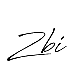 Zbi stylish signature style. Best Handwritten Sign (Antro_Vectra_Bolder) for my name. Handwritten Signature Collection Ideas for my name Zbi. Zbi signature style 7 images and pictures png