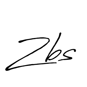 Design your own signature with our free online signature maker. With this signature software, you can create a handwritten (Antro_Vectra_Bolder) signature for name Zbs. Zbs signature style 7 images and pictures png
