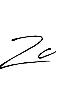 It looks lik you need a new signature style for name Zc. Design unique handwritten (Antro_Vectra_Bolder) signature with our free signature maker in just a few clicks. Zc signature style 7 images and pictures png