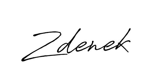 How to make Zdenek name signature. Use Antro_Vectra_Bolder style for creating short signs online. This is the latest handwritten sign. Zdenek signature style 7 images and pictures png