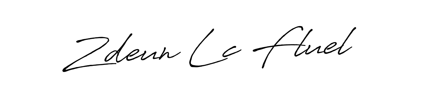 Also we have Zdeun Lc Fluel name is the best signature style. Create professional handwritten signature collection using Antro_Vectra_Bolder autograph style. Zdeun Lc Fluel signature style 7 images and pictures png