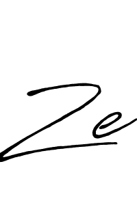 The best way (Antro_Vectra_Bolder) to make a short signature is to pick only two or three words in your name. The name Ze include a total of six letters. For converting this name. Ze signature style 7 images and pictures png