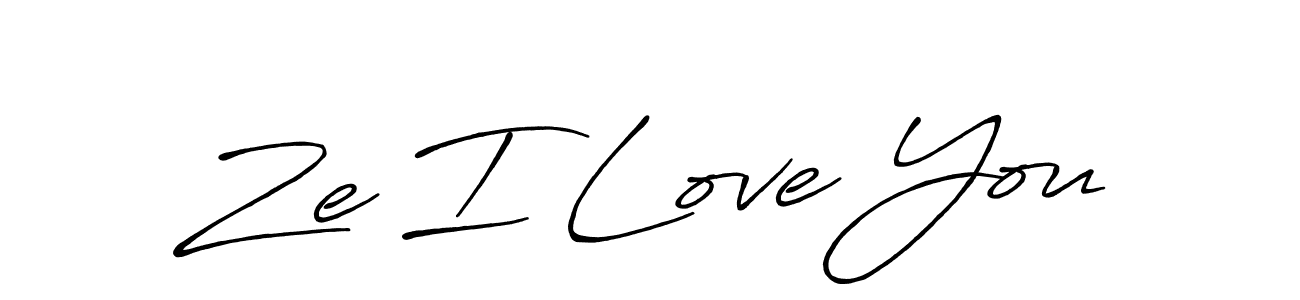 The best way (Antro_Vectra_Bolder) to make a short signature is to pick only two or three words in your name. The name Ze I Love You include a total of six letters. For converting this name. Ze I Love You signature style 7 images and pictures png