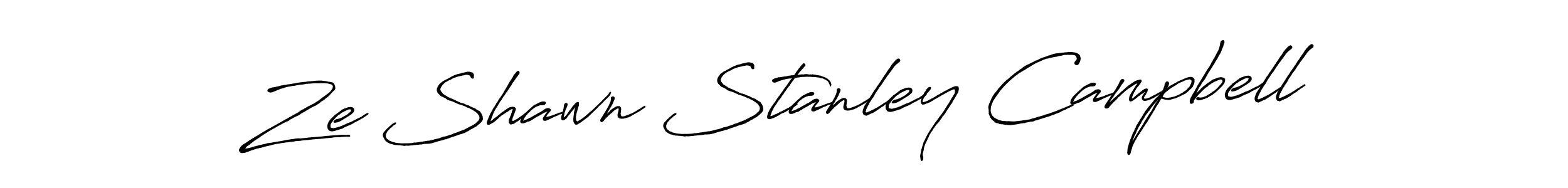 Design your own signature with our free online signature maker. With this signature software, you can create a handwritten (Antro_Vectra_Bolder) signature for name Ze Shawn Stanley Campbell. Ze Shawn Stanley Campbell signature style 7 images and pictures png