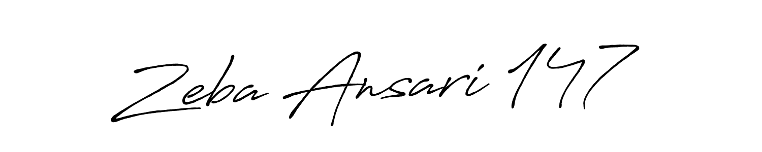 Also we have Zeba Ansari 147 name is the best signature style. Create professional handwritten signature collection using Antro_Vectra_Bolder autograph style. Zeba Ansari 147 signature style 7 images and pictures png