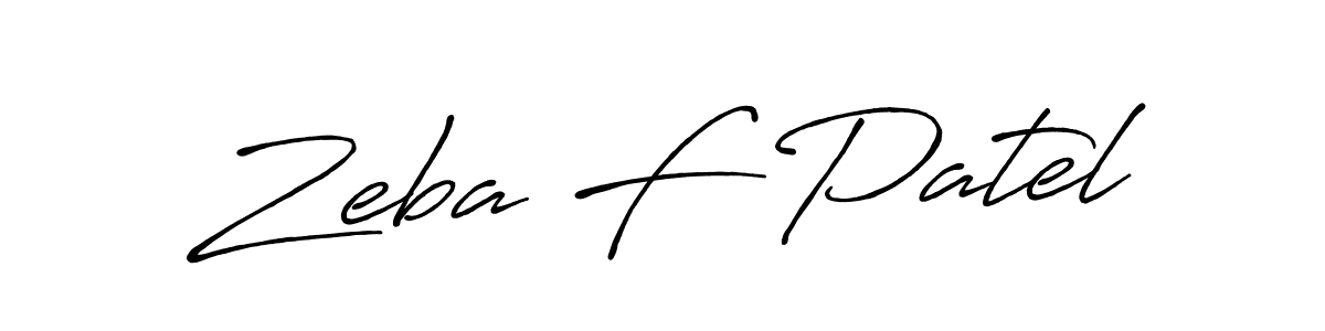 How to Draw Zeba F Patel signature style? Antro_Vectra_Bolder is a latest design signature styles for name Zeba F Patel. Zeba F Patel signature style 7 images and pictures png