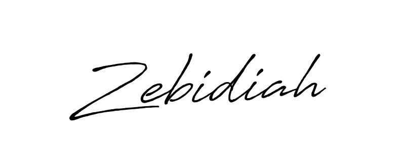 Also we have Zebidiah name is the best signature style. Create professional handwritten signature collection using Antro_Vectra_Bolder autograph style. Zebidiah signature style 7 images and pictures png