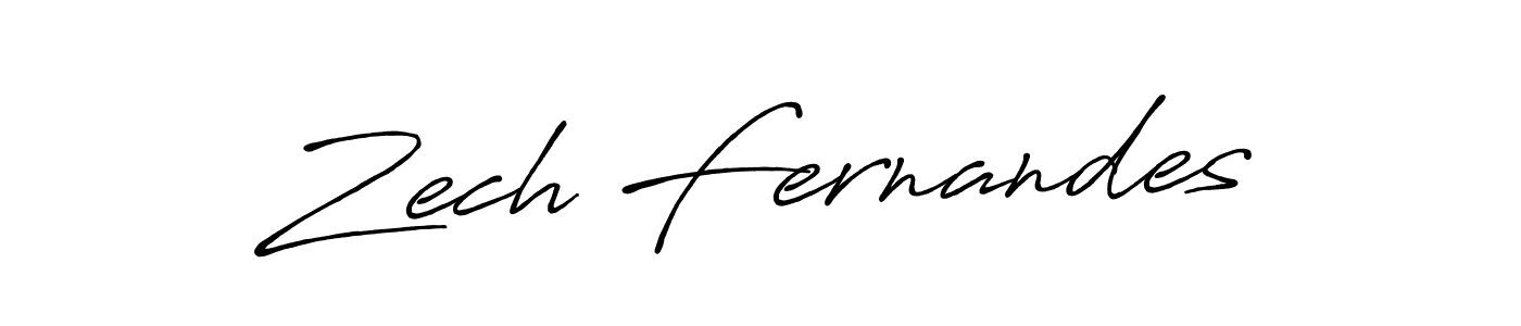 Make a beautiful signature design for name Zech Fernandes. With this signature (Antro_Vectra_Bolder) style, you can create a handwritten signature for free. Zech Fernandes signature style 7 images and pictures png