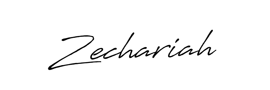 Zechariah stylish signature style. Best Handwritten Sign (Antro_Vectra_Bolder) for my name. Handwritten Signature Collection Ideas for my name Zechariah. Zechariah signature style 7 images and pictures png