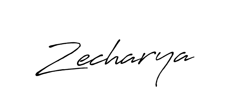 How to make Zecharya signature? Antro_Vectra_Bolder is a professional autograph style. Create handwritten signature for Zecharya name. Zecharya signature style 7 images and pictures png