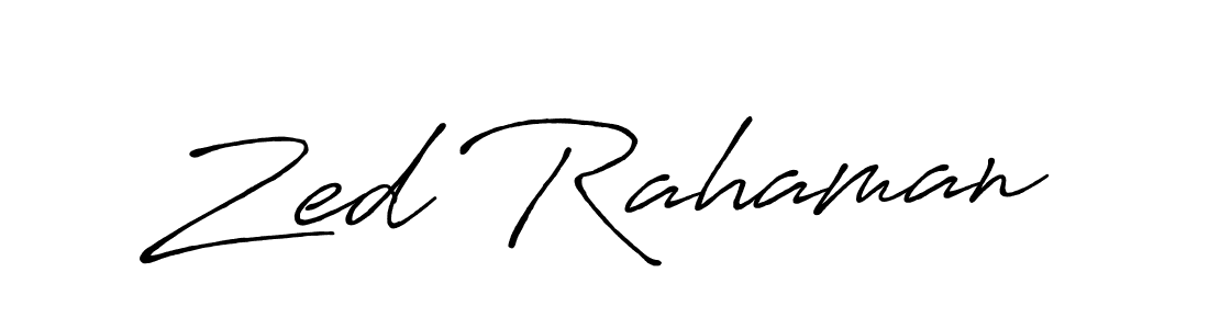 Also You can easily find your signature by using the search form. We will create Zed Rahaman name handwritten signature images for you free of cost using Antro_Vectra_Bolder sign style. Zed Rahaman signature style 7 images and pictures png