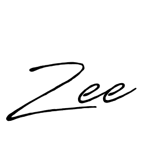 Design your own signature with our free online signature maker. With this signature software, you can create a handwritten (Antro_Vectra_Bolder) signature for name Zee. Zee signature style 7 images and pictures png