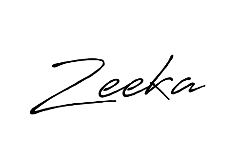 Design your own signature with our free online signature maker. With this signature software, you can create a handwritten (Antro_Vectra_Bolder) signature for name Zeeka. Zeeka signature style 7 images and pictures png