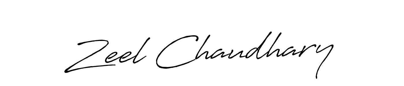 Also You can easily find your signature by using the search form. We will create Zeel Chaudhary name handwritten signature images for you free of cost using Antro_Vectra_Bolder sign style. Zeel Chaudhary signature style 7 images and pictures png