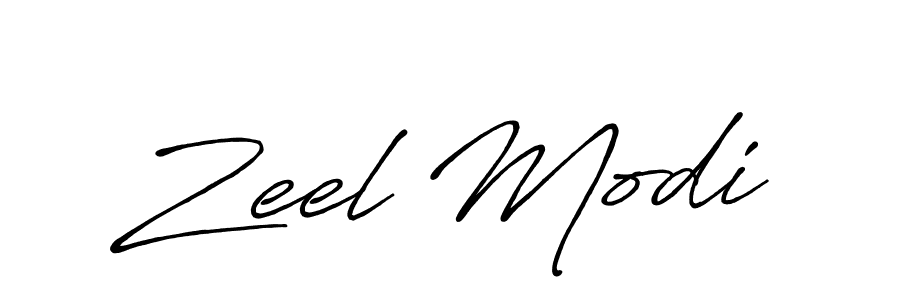 Also You can easily find your signature by using the search form. We will create Zeel Modi name handwritten signature images for you free of cost using Antro_Vectra_Bolder sign style. Zeel Modi signature style 7 images and pictures png