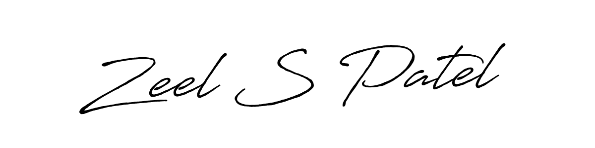 Also we have Zeel S Patel name is the best signature style. Create professional handwritten signature collection using Antro_Vectra_Bolder autograph style. Zeel S Patel signature style 7 images and pictures png