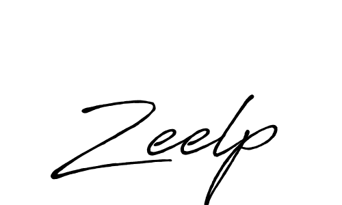 Design your own signature with our free online signature maker. With this signature software, you can create a handwritten (Antro_Vectra_Bolder) signature for name Zeelp. Zeelp signature style 7 images and pictures png