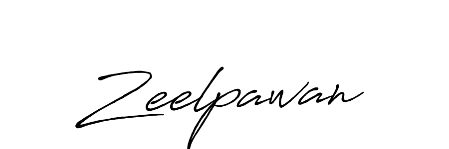 How to make Zeelpawan signature? Antro_Vectra_Bolder is a professional autograph style. Create handwritten signature for Zeelpawan name. Zeelpawan signature style 7 images and pictures png