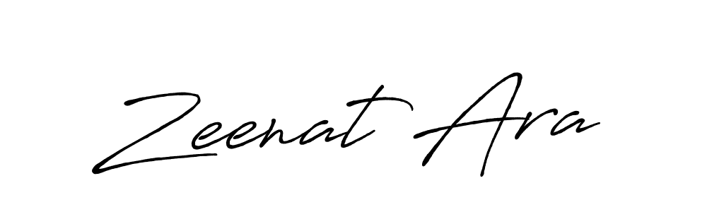 Also we have Zeenat Ara name is the best signature style. Create professional handwritten signature collection using Antro_Vectra_Bolder autograph style. Zeenat Ara signature style 7 images and pictures png