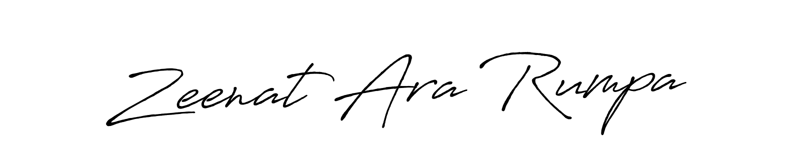 Make a short Zeenat Ara Rumpa signature style. Manage your documents anywhere anytime using Antro_Vectra_Bolder. Create and add eSignatures, submit forms, share and send files easily. Zeenat Ara Rumpa signature style 7 images and pictures png