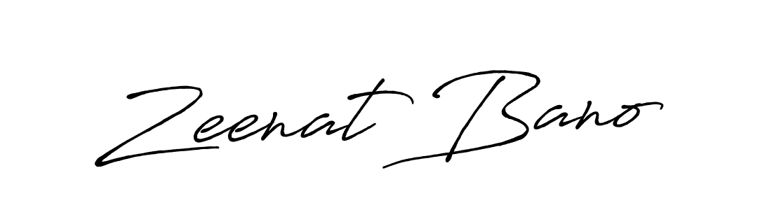 Make a beautiful signature design for name Zeenat Bano. Use this online signature maker to create a handwritten signature for free. Zeenat Bano signature style 7 images and pictures png