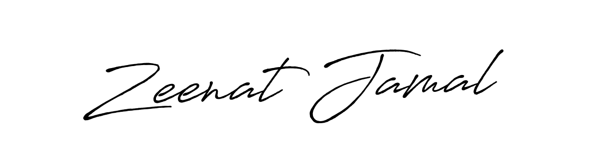 Design your own signature with our free online signature maker. With this signature software, you can create a handwritten (Antro_Vectra_Bolder) signature for name Zeenat Jamal. Zeenat Jamal signature style 7 images and pictures png